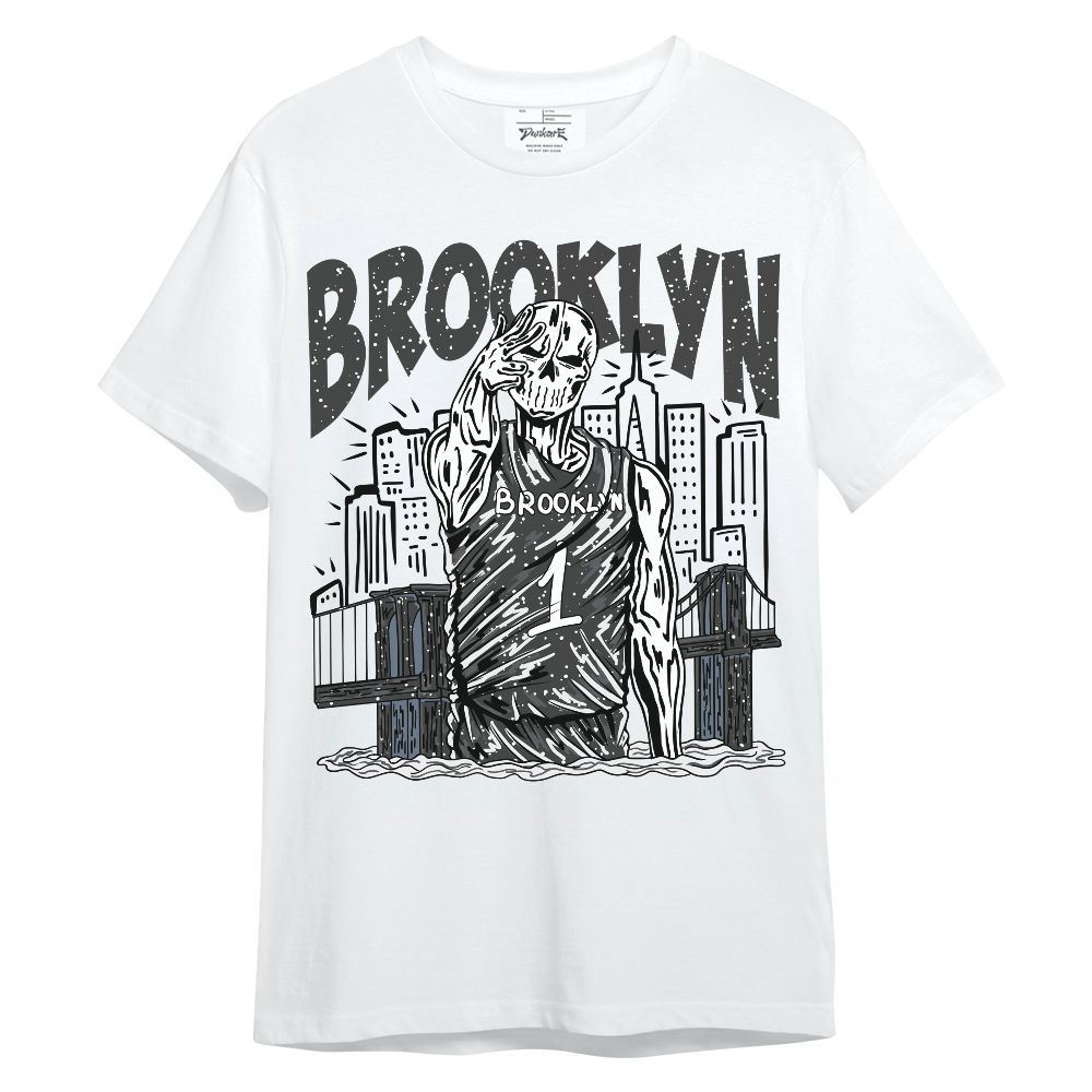 Shirt To Match Reverse Black White 6s - Brooklyn's Skeleton Unisex Shirt