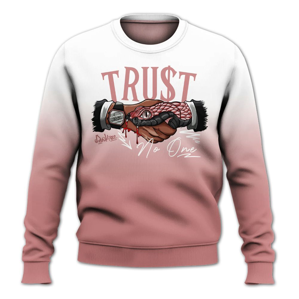 Sweatshirt To Match Low OG Rust Pink 1s - Snake Trust No One Drip All Over Print