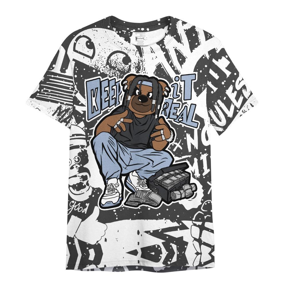 Shirt To Match Reverse Black White 6s - Keep_in Auth Bear Monogram Graffiti Shirt Unisex