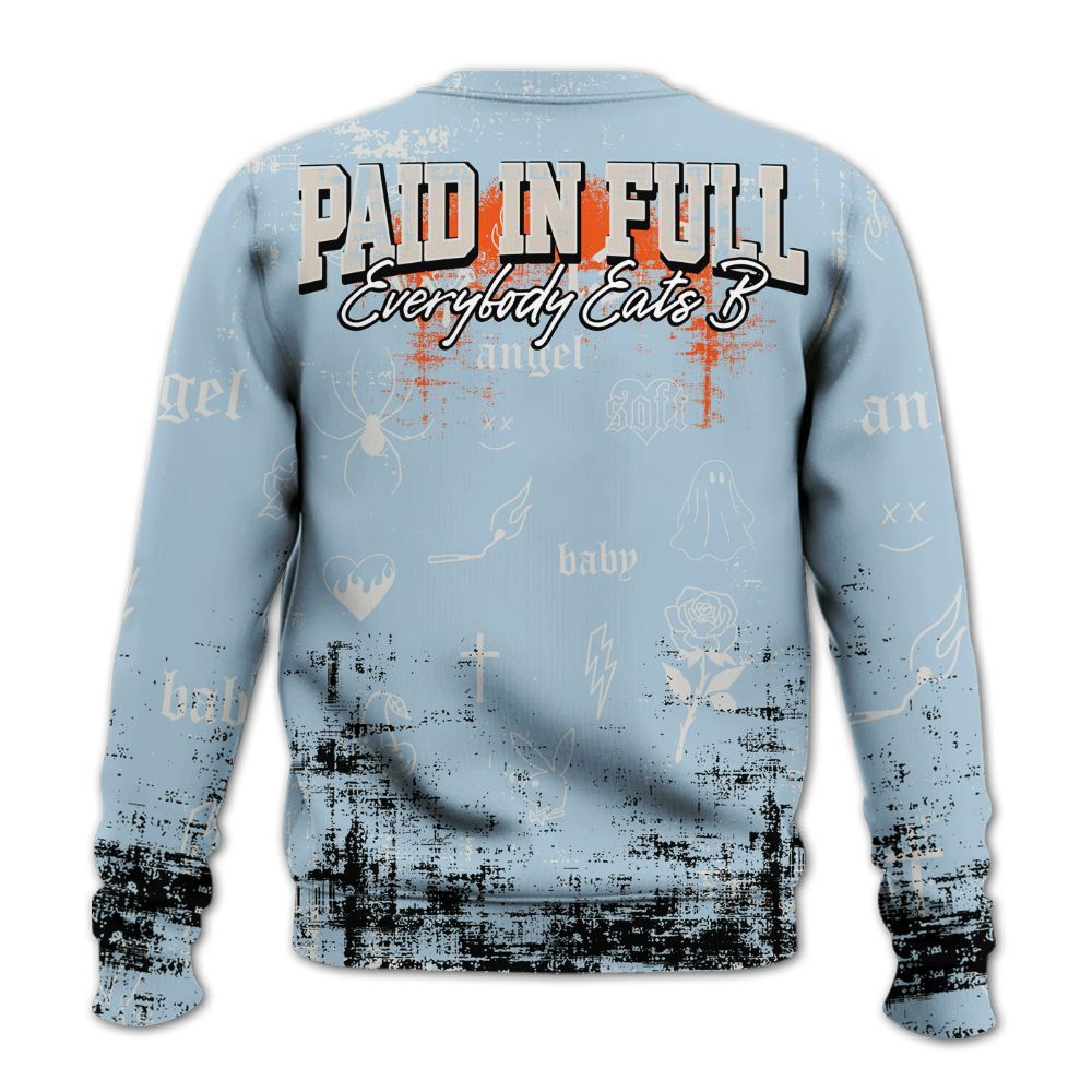 Sweatshirt To Match High OG Alaska 1s - Paid In Full Money All Over Print