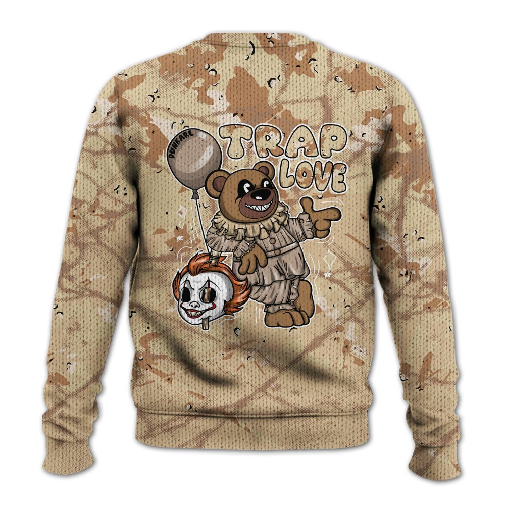 Knitted Sweater To Match Desert Camo 3s - Trap Loves Bear Profound