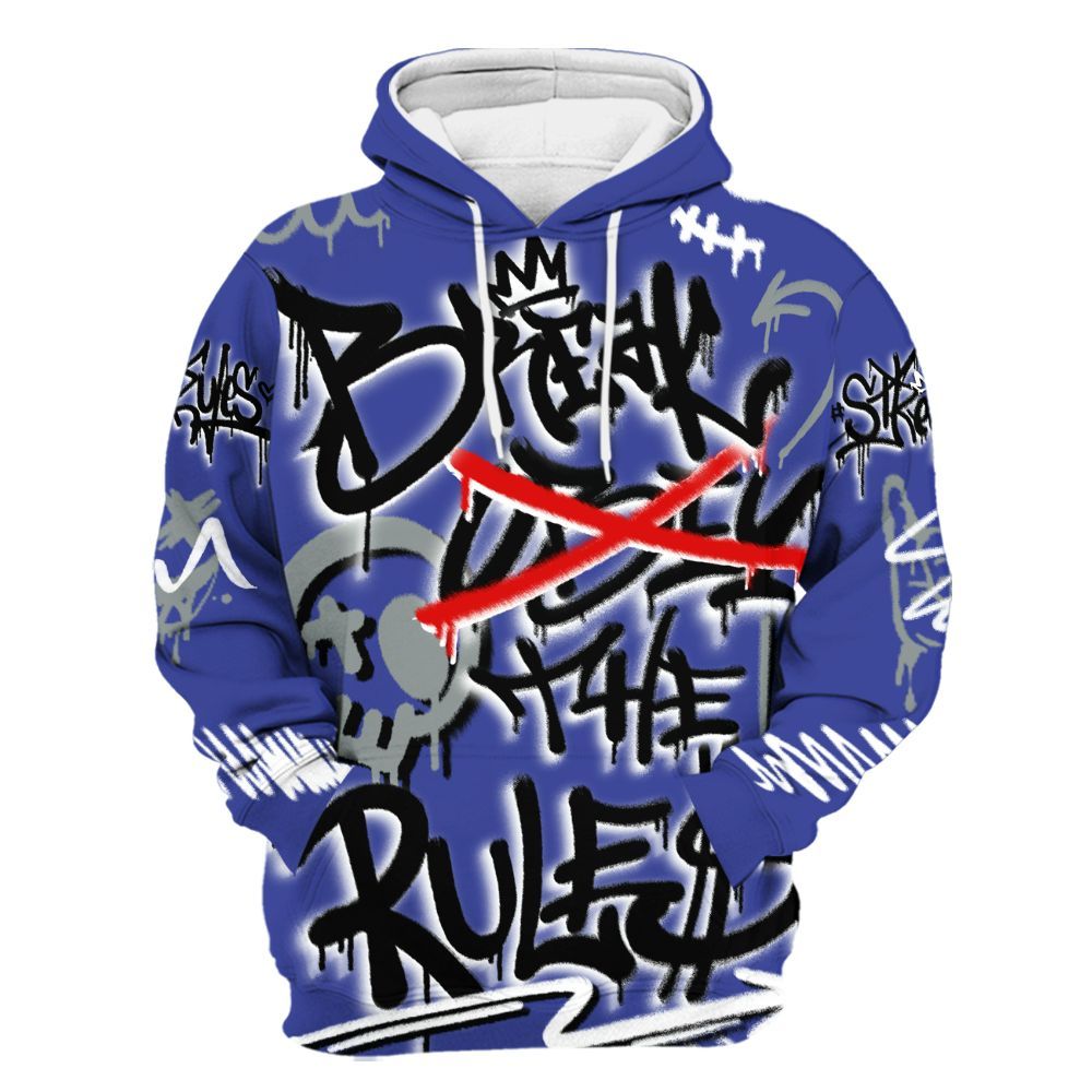 Hoodie To Match Shox TL Royal - Break Rules Streetwear All Over Print