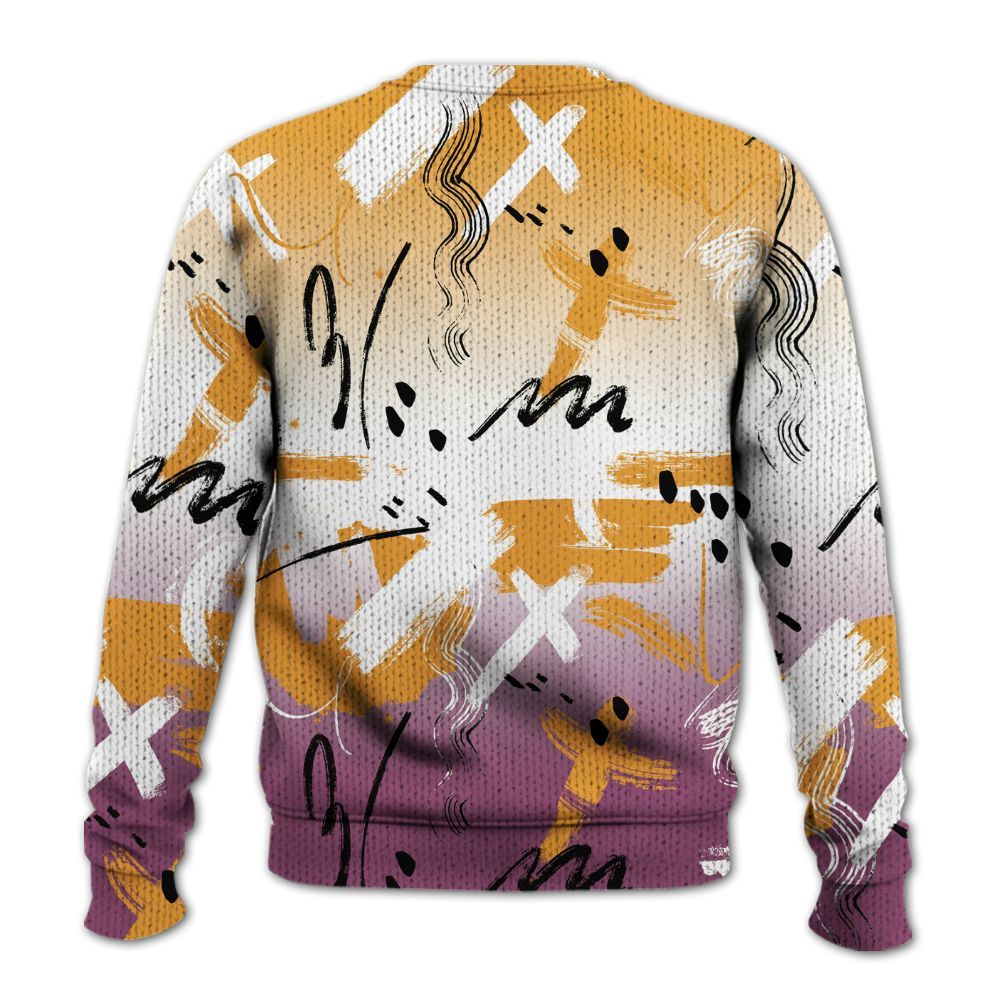 Knitted Sweater To Match High OG Brotherhood 1s - Money Hustle Grind Pray