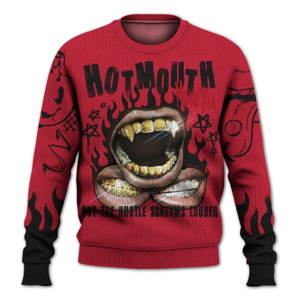 Knitted Sweater To Match Toro Bravo 6s - Mouth Burning Street Style