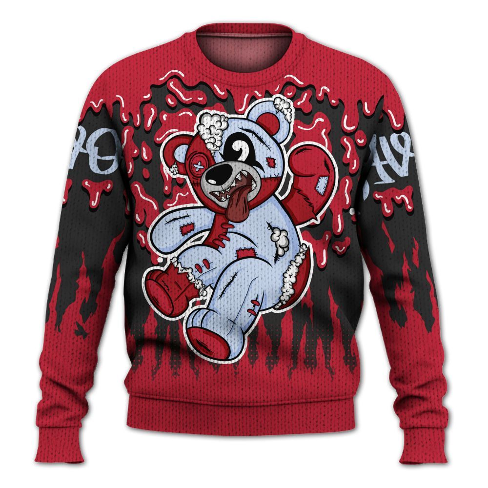 Knitted Sweater To Match Toro Bravo 6s - Havok Bear Dripping