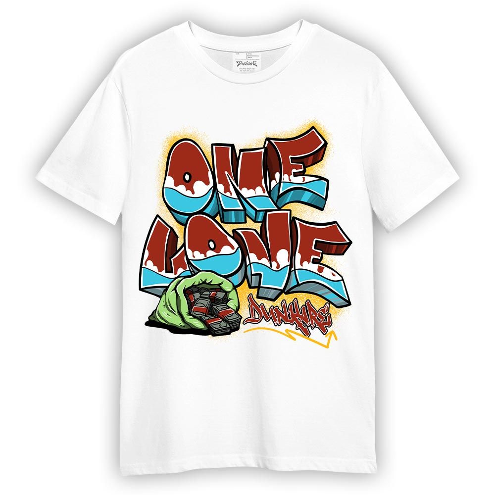 Shirt To Match SB Dunk Di'Orr Greenwood - One Love Graffiti Shirt Unisex