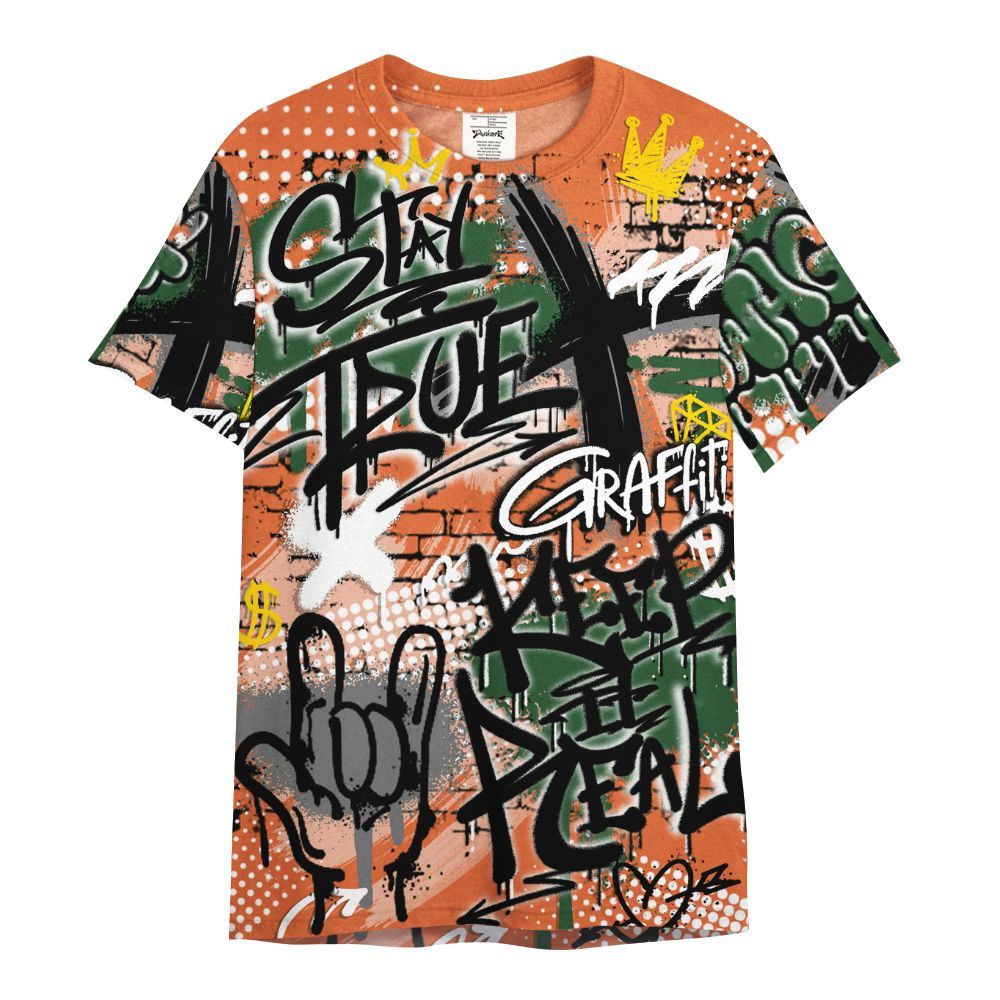 Shirt To Match Low Miami 5s - True It Real Graffiti Streetwear All Over Print