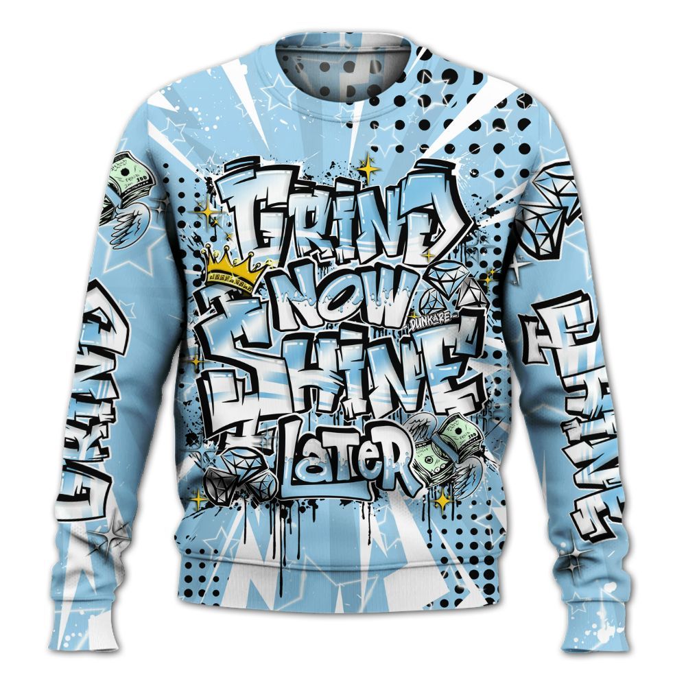Sweatshirt To Match Legend Blue 11s - Grind2 Shine Later All Over Print