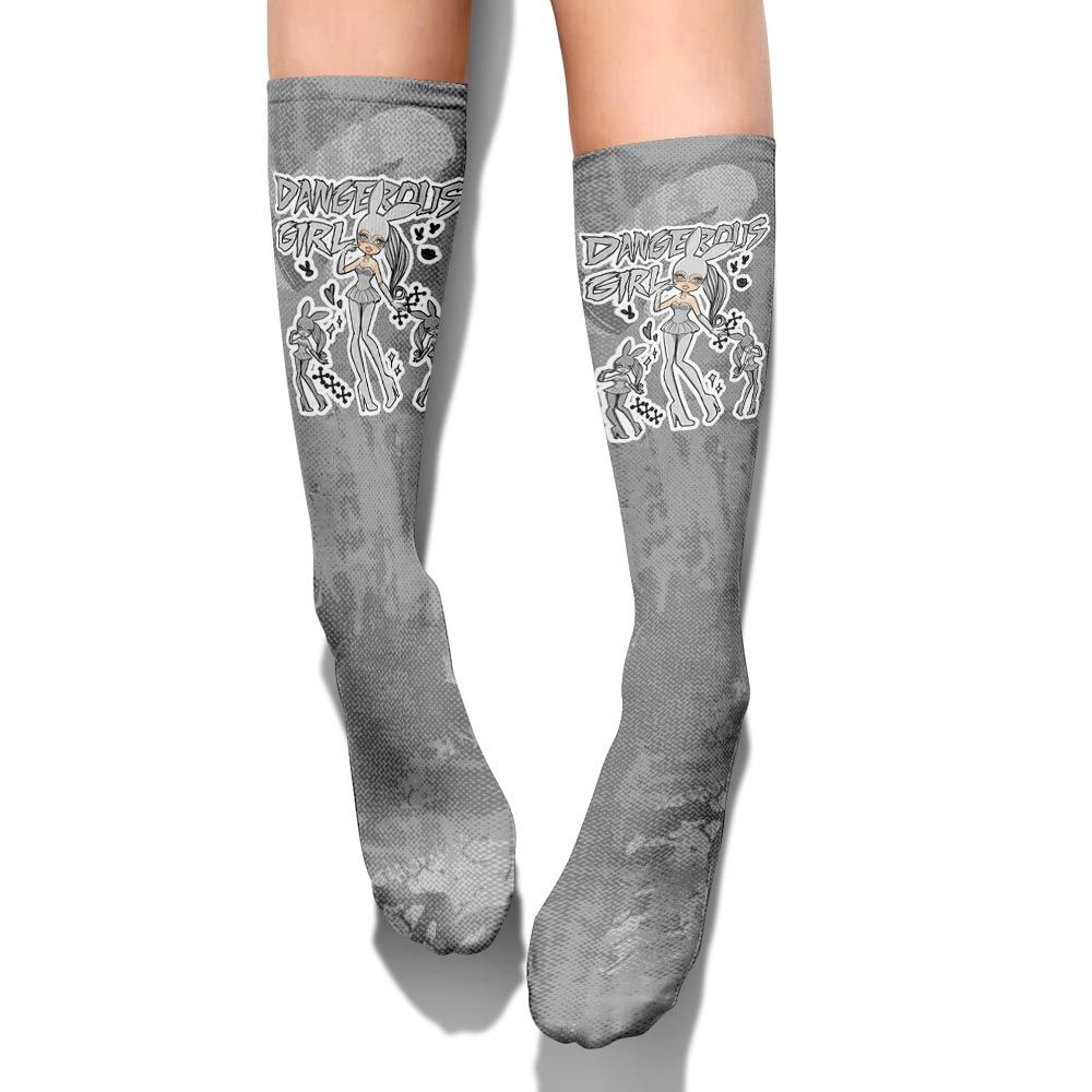 Sock To Match Black Wolf Grey 12s - Dangerous.Girl