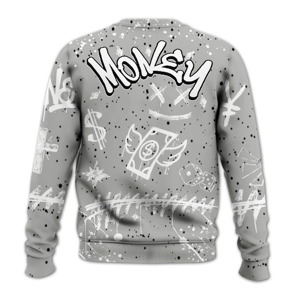 Sweatshirt To Match Retro White Oreo 4s - Everybody Paid In Full Crayon All Over Print