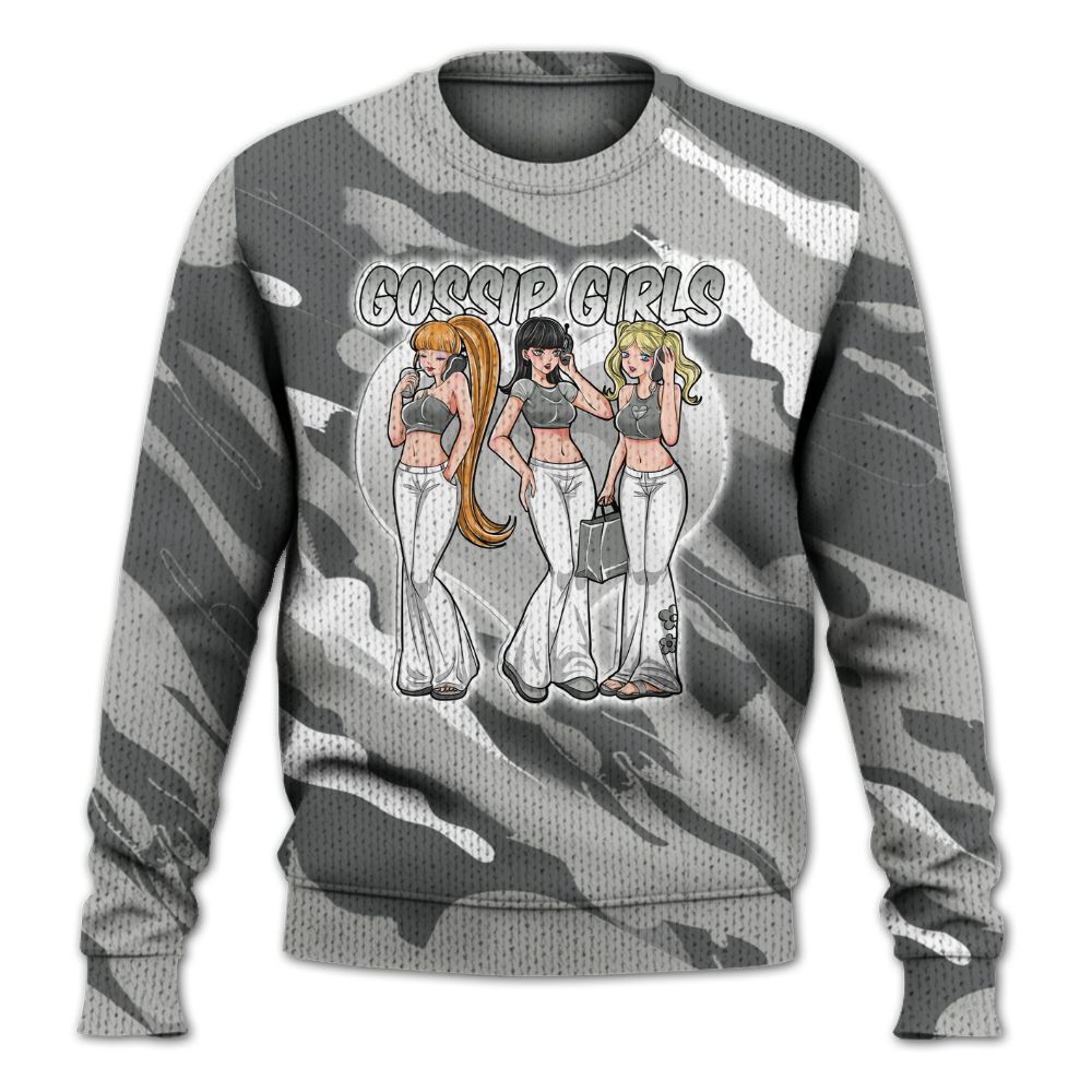 Knitted Sweater To Match Retro Wet Cement 4s - Gossip'Girls