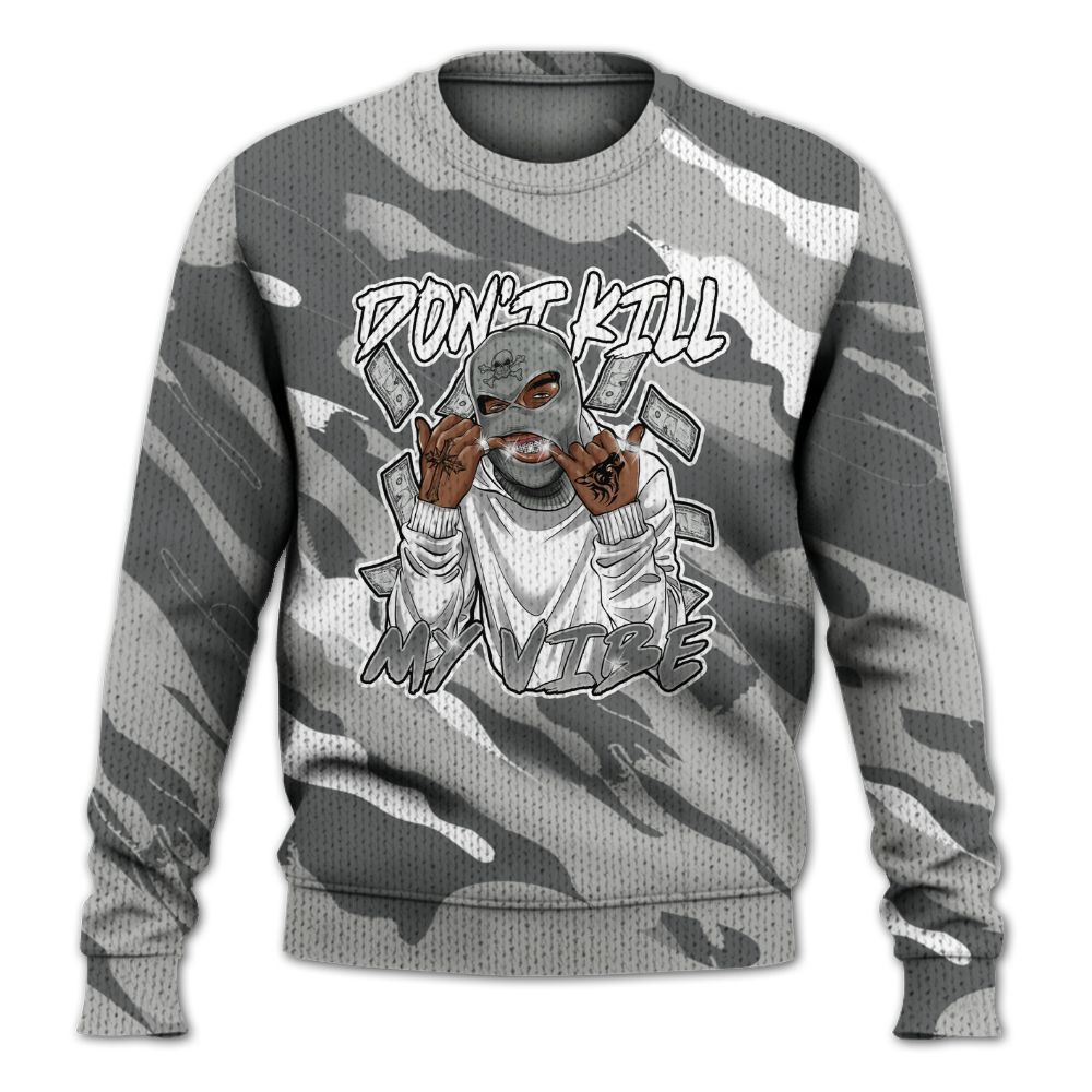 Knitted Sweater To Match Retro Wet Cement 4s - Vibe.Unique Colored