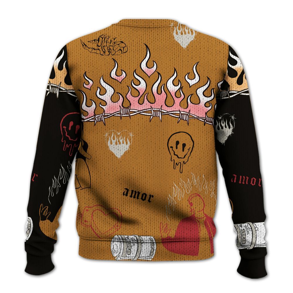 Knitted Sweater To Match Air Max Plus Sunset Swarovski - Snake Trust No One