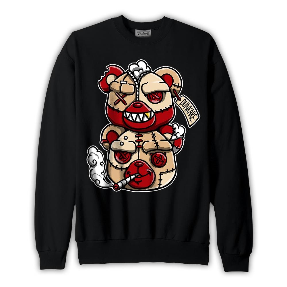 Sweatshirt To match Dunk Low Strawberry Waffle Sweatshirt- Double Hazard Hugz Graphic