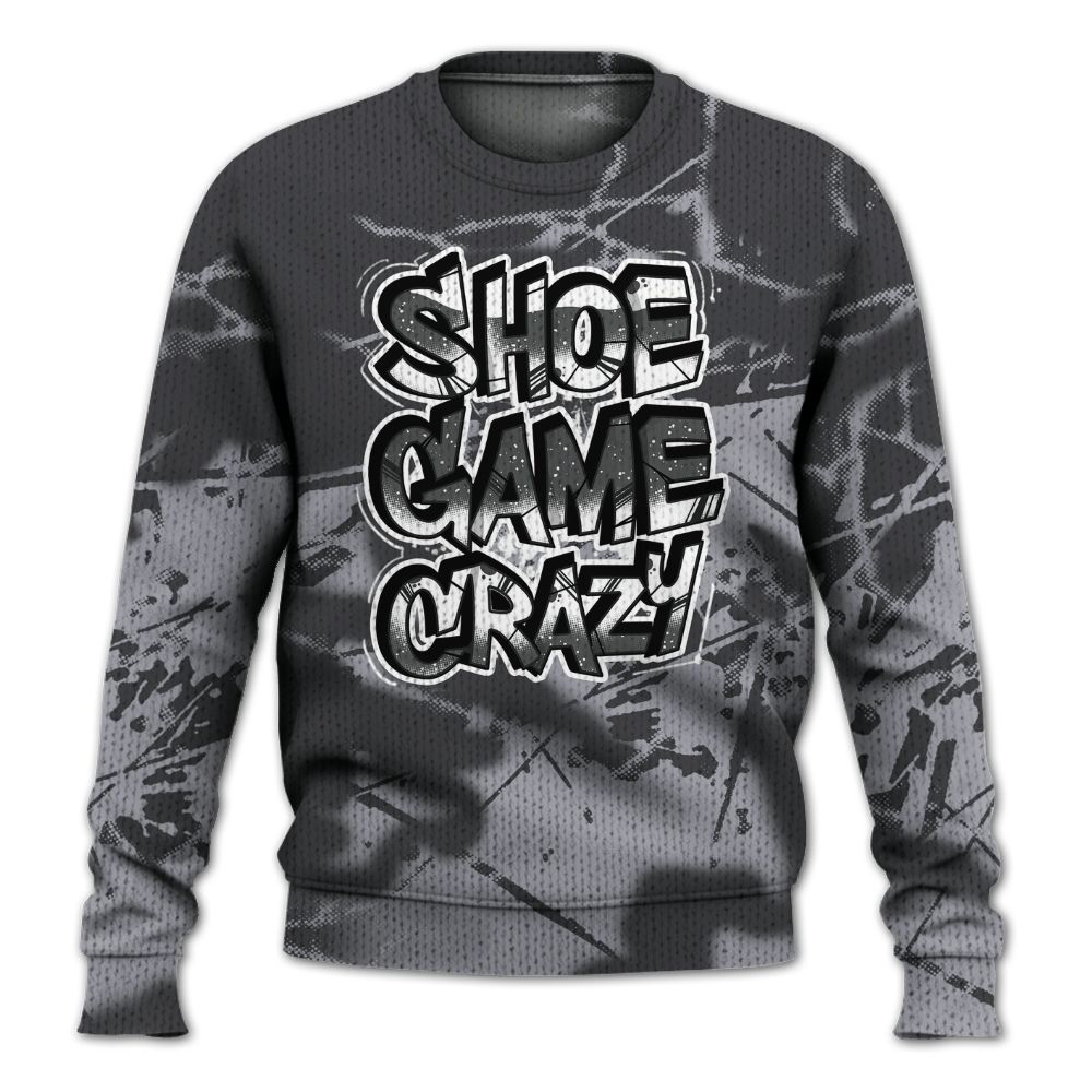 Knitted Sweater To Match Fear 4s - Shoe Game Crazy Graphic