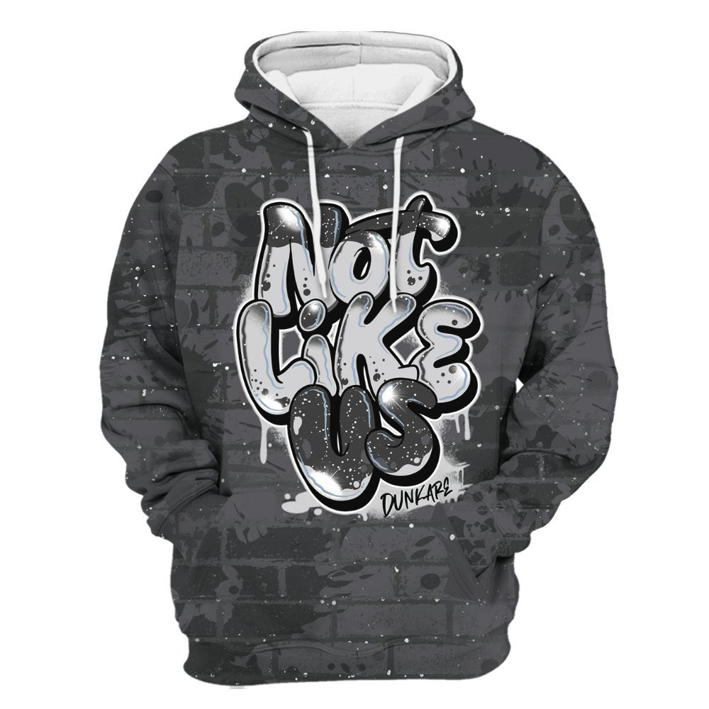 Hoodie To Match Reverse Oreo 6s - None Like Us Graphic Brick Art All Over Print