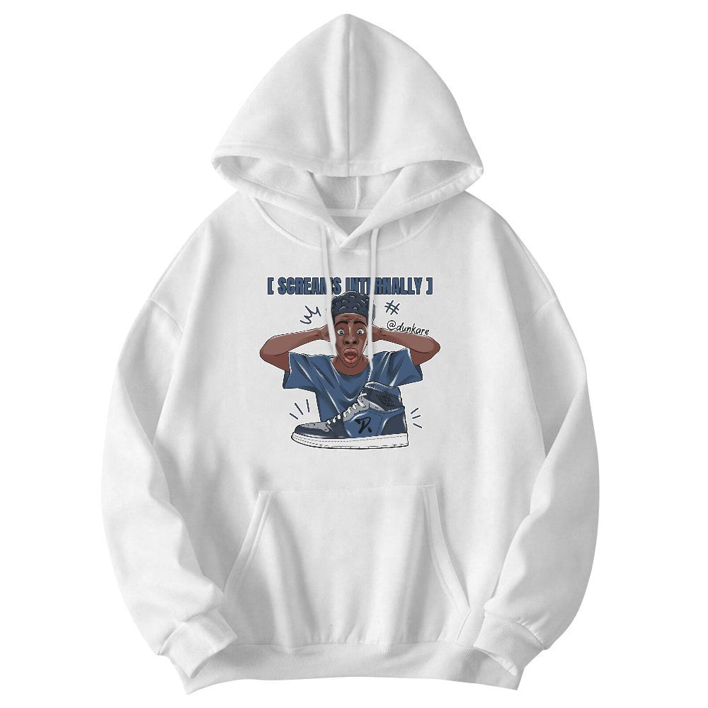 Sweatshirt To Match Midnight Navy 4s - Scream Internally Graphic