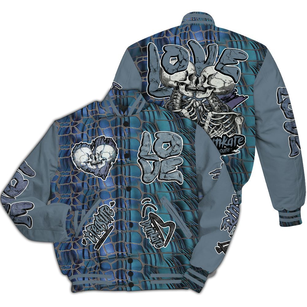 Varsity Jacket To Match Air Foamposite Kazuya Mishima - Skull Bear All Over Print