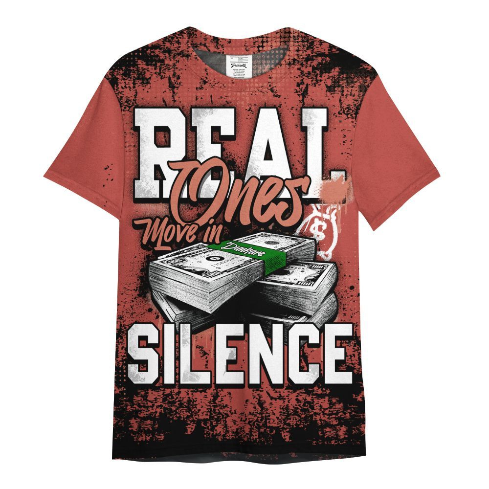 Shirt To Match Dune Red 13s - Move In Silence Money Street Retro All Over Print