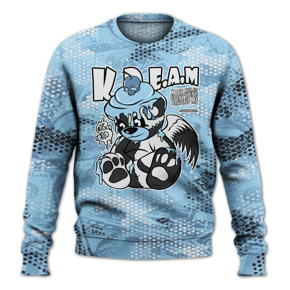 Sweatshirt To Match Legend Blue 11s - Loot Bear All Over Print
