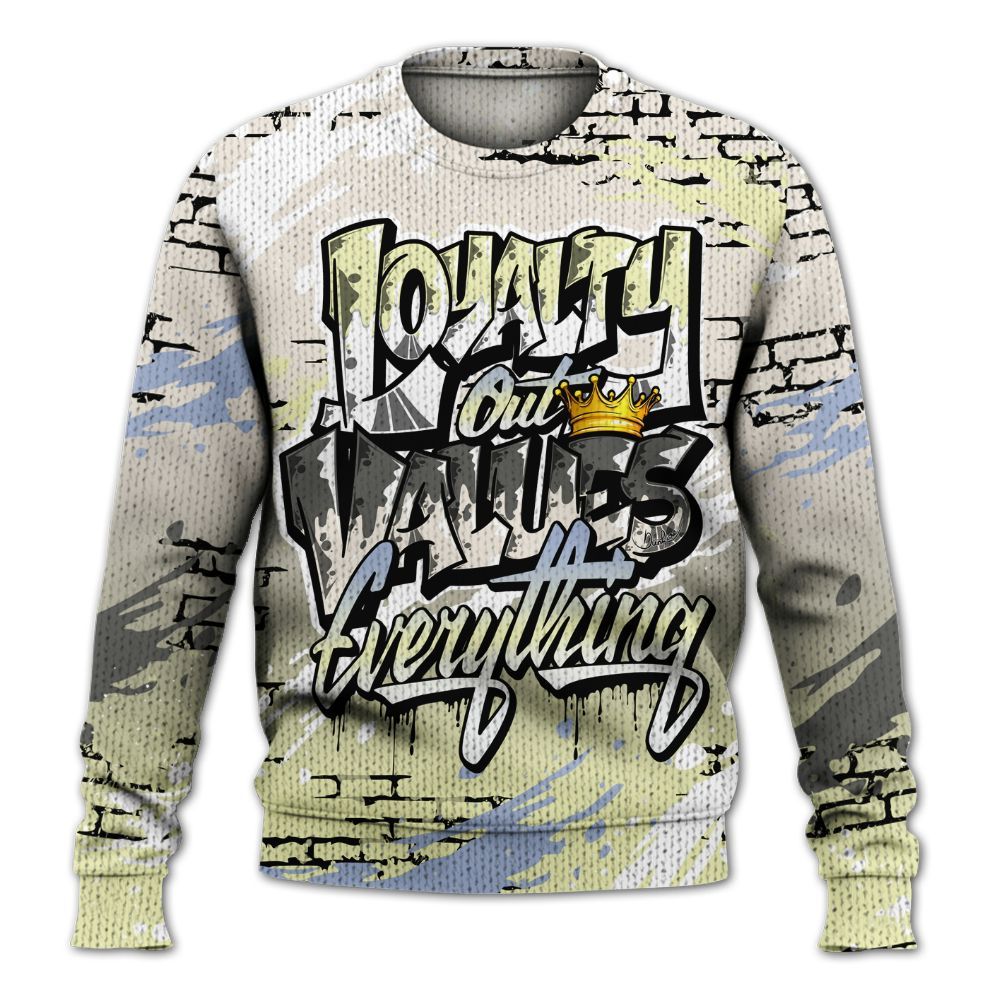 Sweater To Match Luminous Green 5s - Halftone Stand Business Dripping Graphic