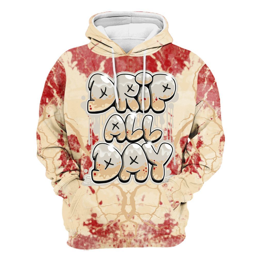 Hoodie To Match Dunk Low Strawberry Waffle - DRIPPIN Days Graphic Halloween All Over Print