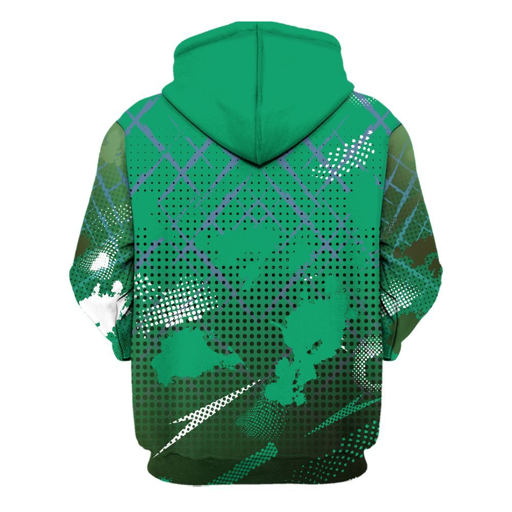 Hoodie To Match Foamposite Pro Pine Green 2025 - Halftone Stand Business Dripping All Over Print