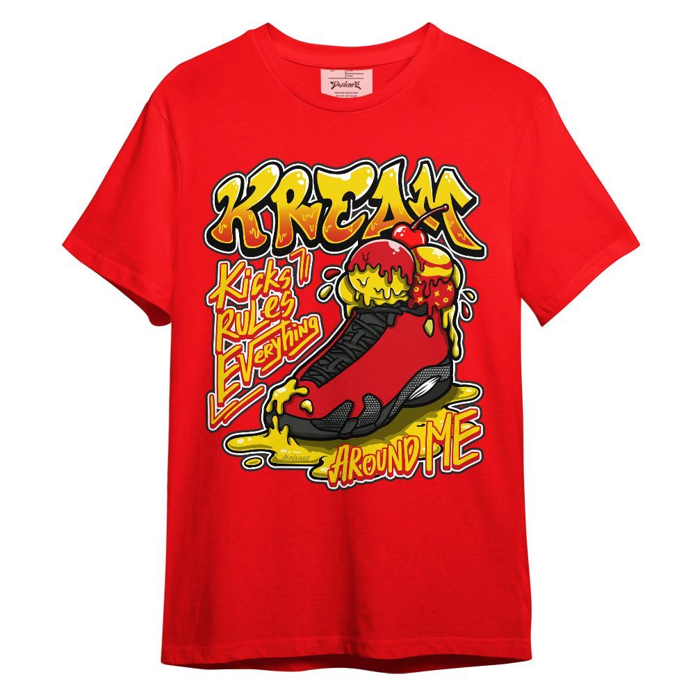 Shirt To Match Ferrari 14s - Kream Kicks Rule Everything Graphic