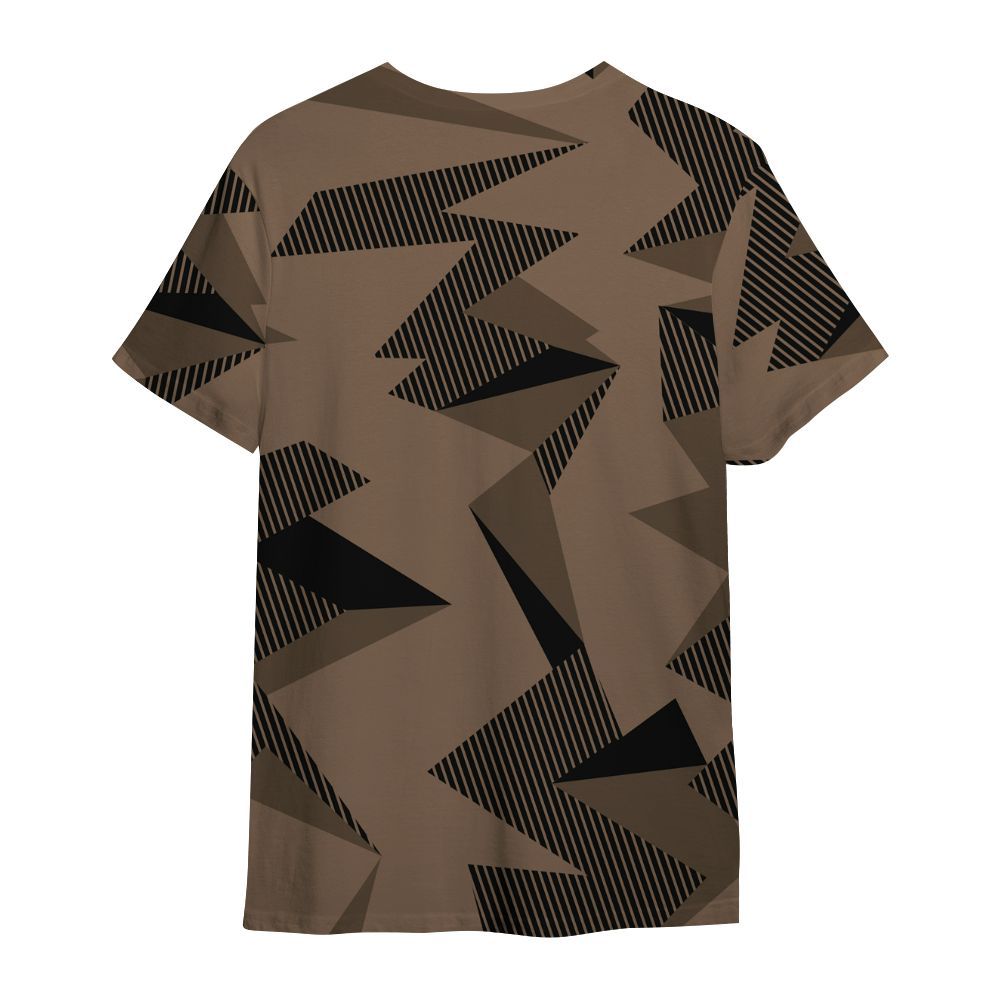 Shirt To Match Dark Mocha Jack - Geometric Camouflage Pattern All Over Print