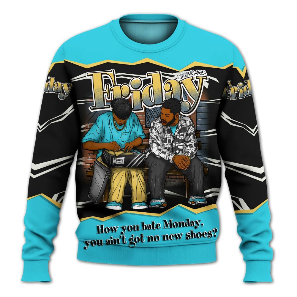 Sweatshirt To Match Retro Gamma Blue 11s - Friday Movie 90s TV All Over Print