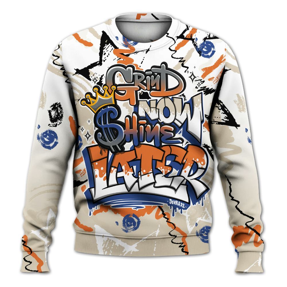 Sweatshirt To Match Air Max 90 Rattan Birch - Grind Shine Later Drip All Over Print