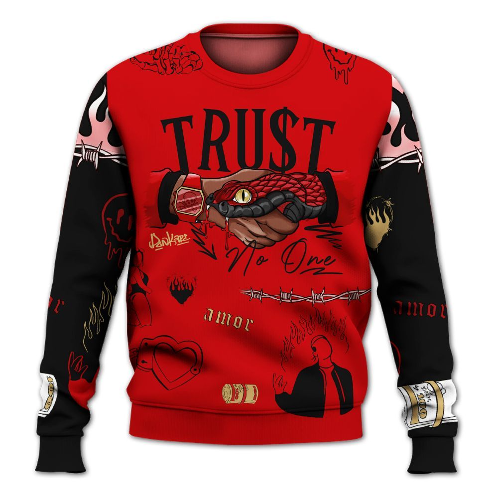 Sweatshirt To Match Ja 2 Halloween - Snake Trust No One All Over Print