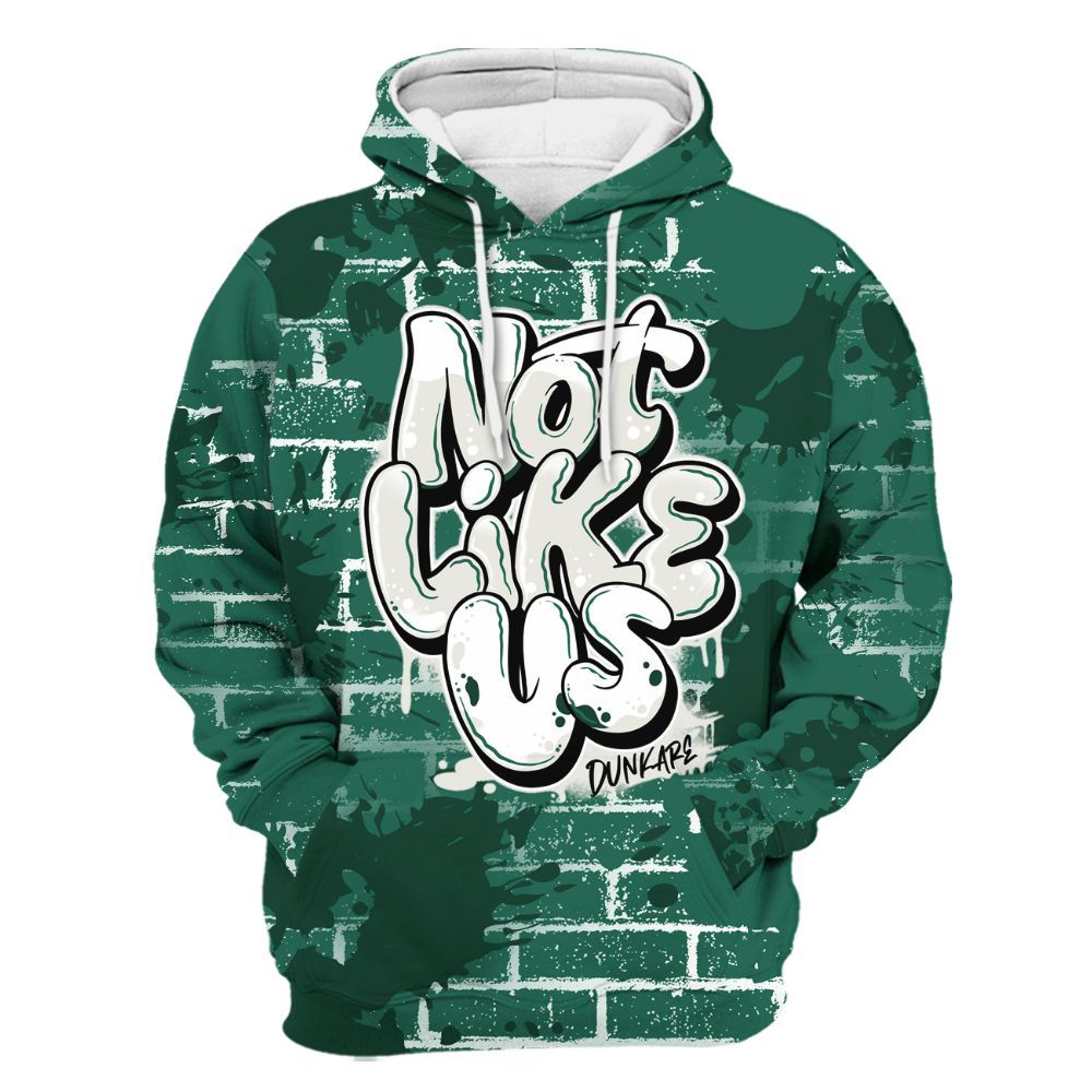 Hoodie To Match Oxidized Green 4s - None Like Us Graphic Brick Art All Over Print