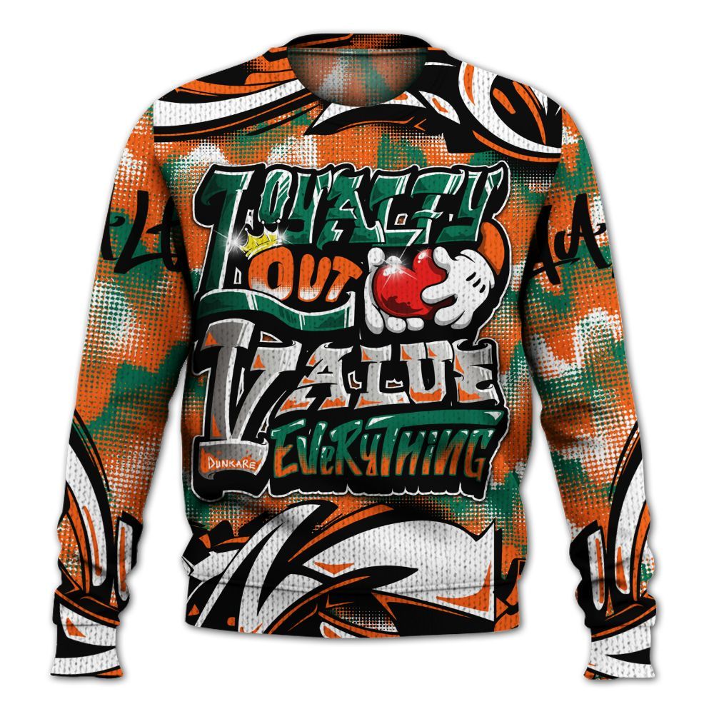 Sweater To Match SoleFly Sail Gorge Green 3s - Loyalty Out Value Graffiti Graphic