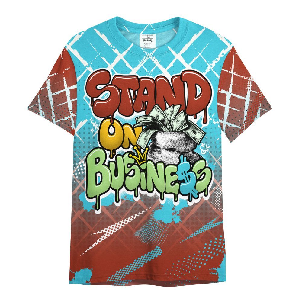 Shirt To Match SB Dunk Di'Orr Greenwood - Halftone Stand Business Dripping All Over Print