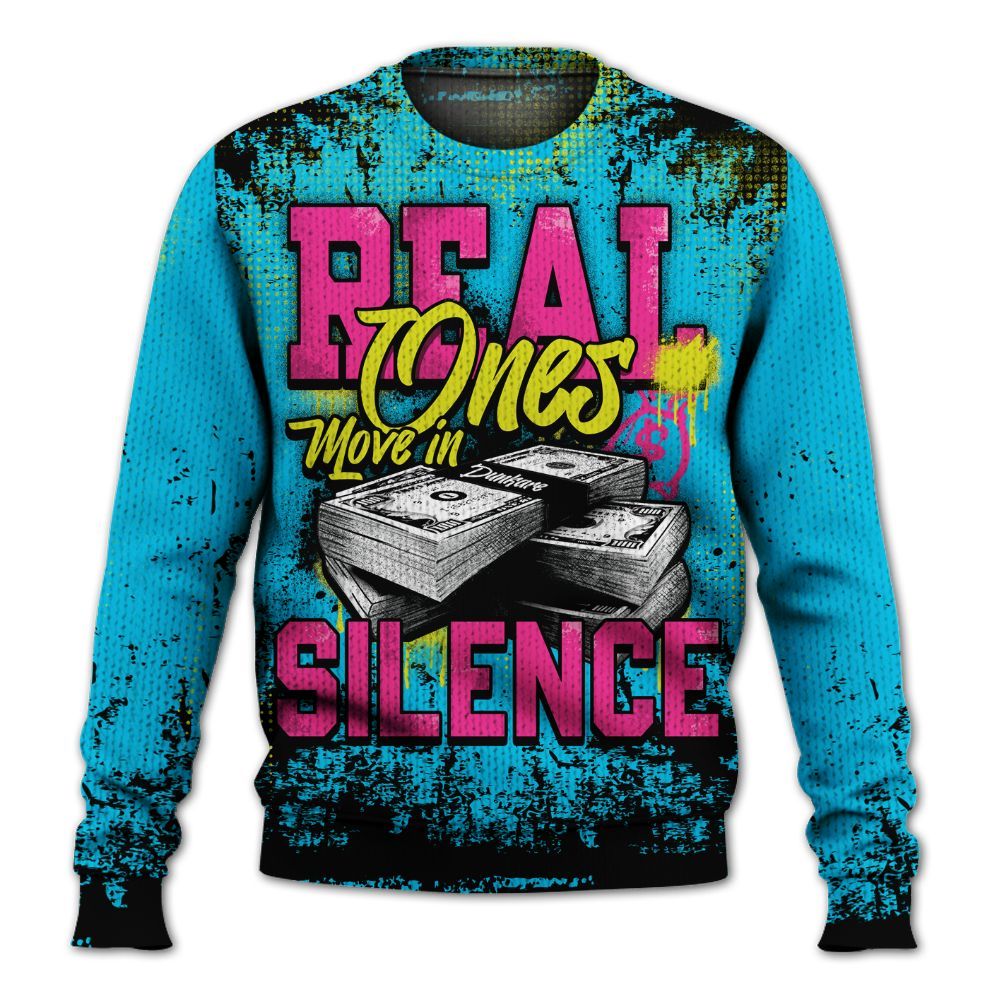 Knitted Sweater To Match Tokyo Nights Stewie 3s - Move In Silence Money Street Retro