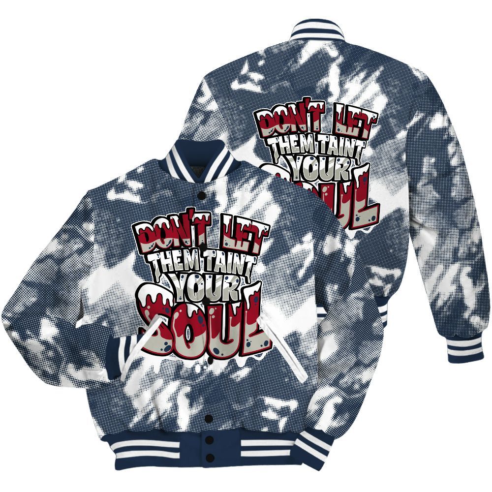 Varsity Jacket To Match Navy Blue 2024 6s Shirt - Never Taint Your Soul Shirt Unisex Oufit All Over Print