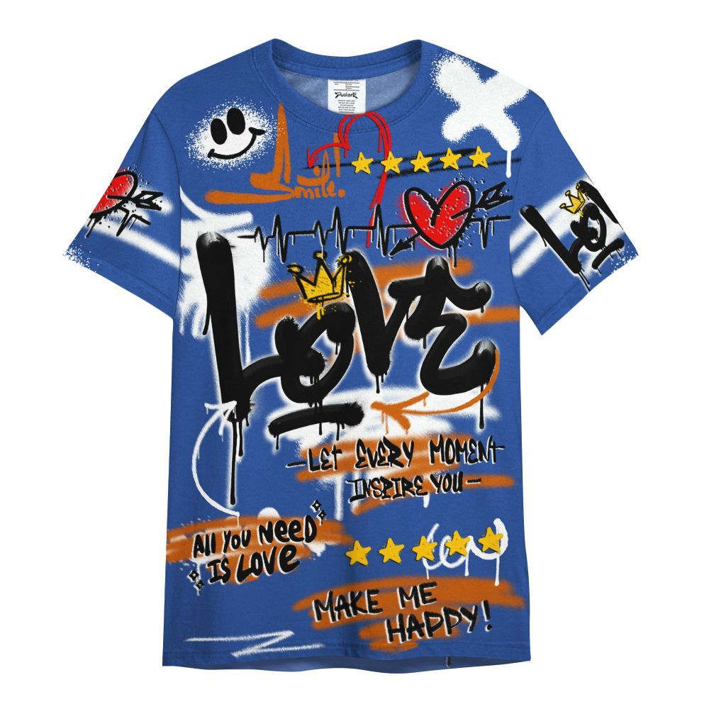Shirt To Match Palermo GS League - Happy Love Beats Graffiti Streetwear All Over Print