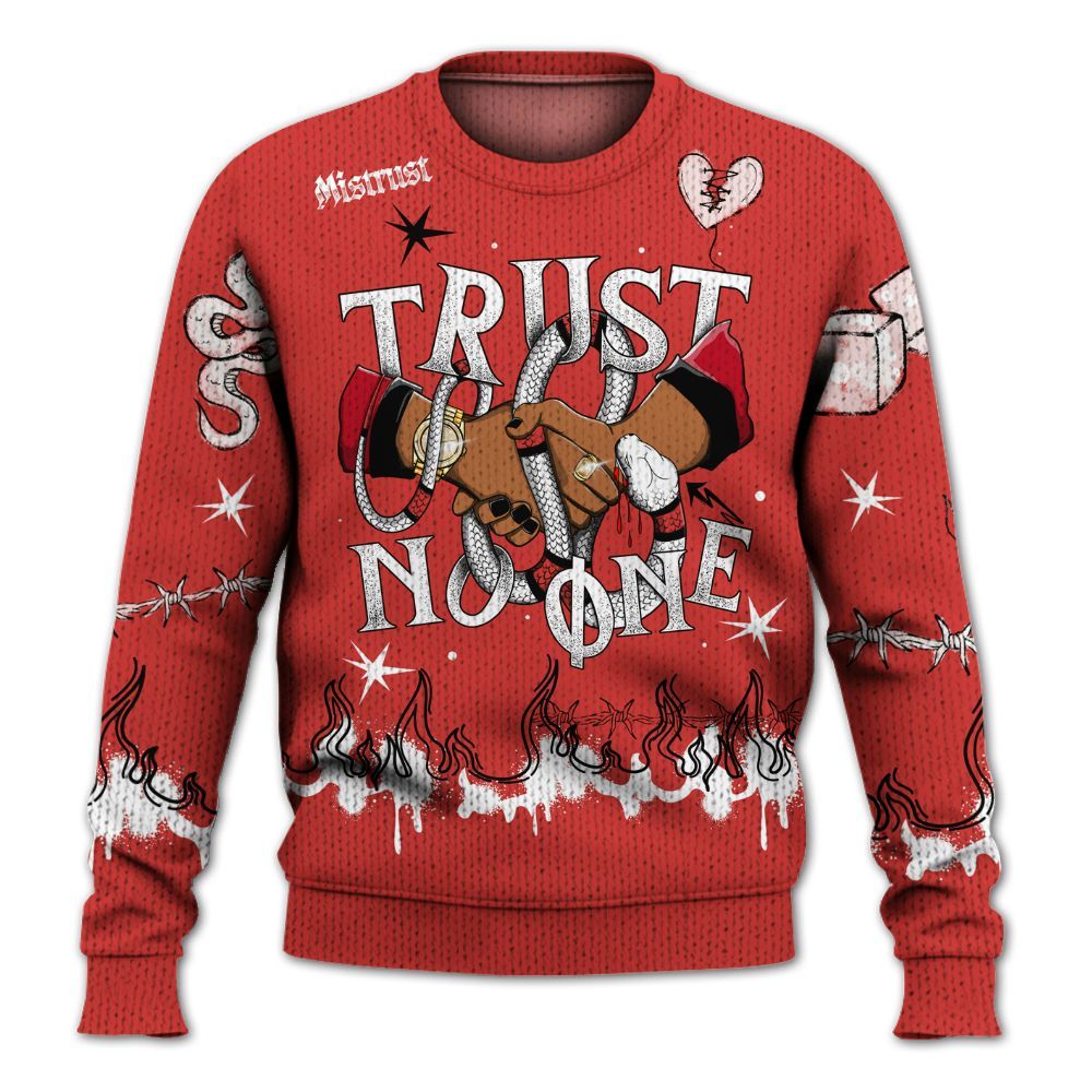 Knitted Sweater To Match Scoot Zeros ODD City - Trust No One Snake-Bite Doodle Crayon