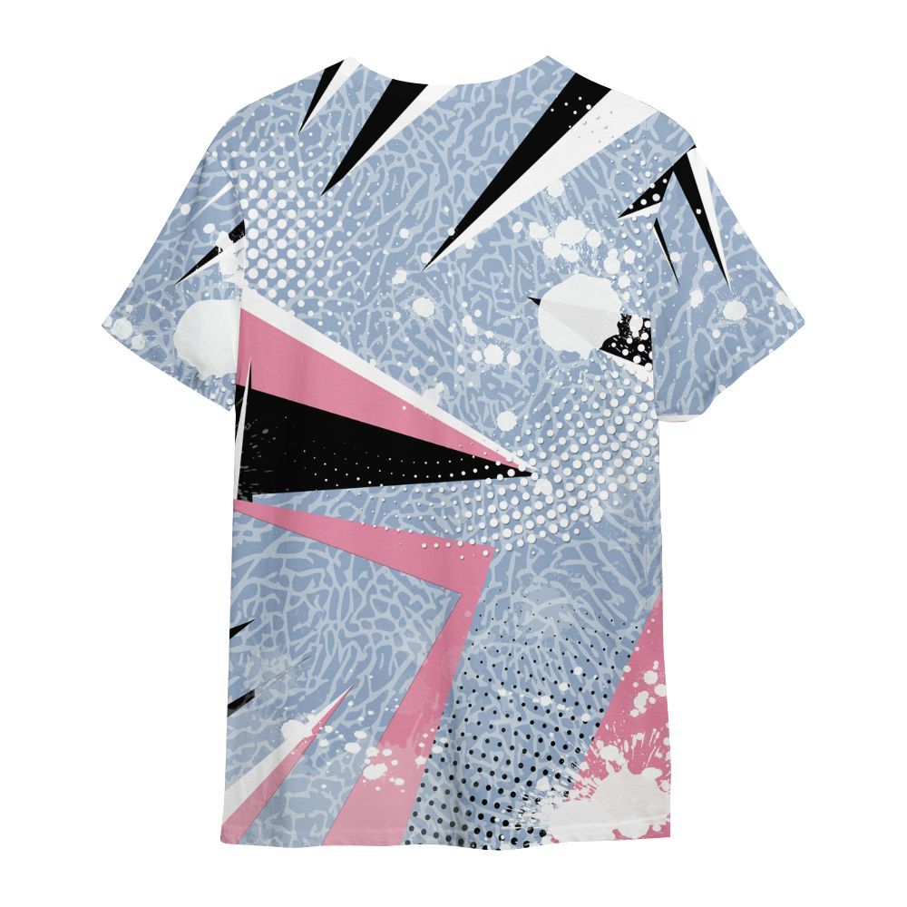 Shirt To Match Denim Pink Glow 3s - Poly Trust No One Dripping All Over Print