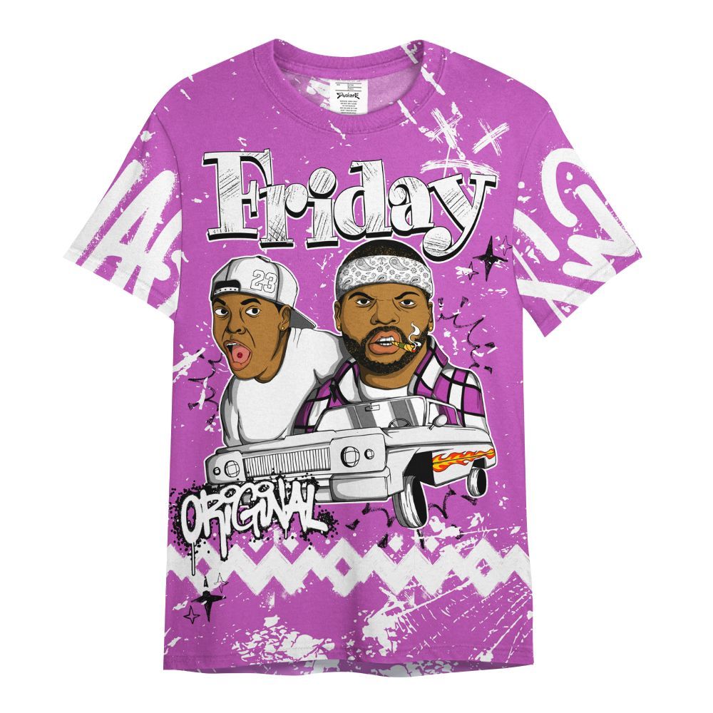 Shirt To Match Hyper Violet 4s - Friday Sneaker Crayon All Over Print