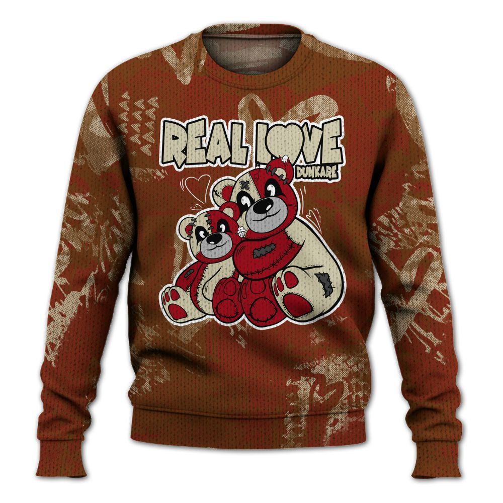 Knitted Sweater To Match Archaeo Brown 5s - Sincere Fondness Bear