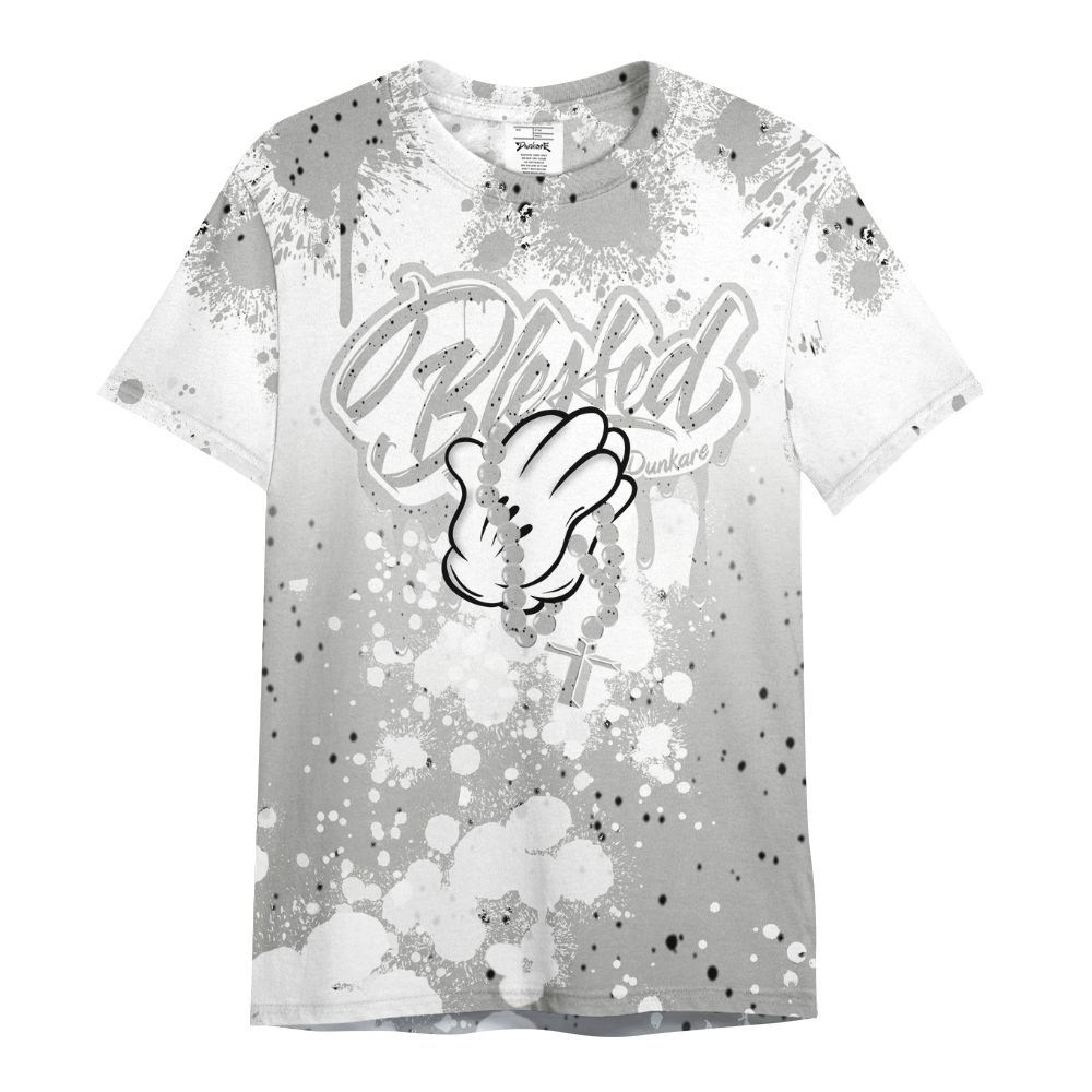 Shirt To Match Retro White Oreo 4s - God Blessed Ink Drip All Over Print