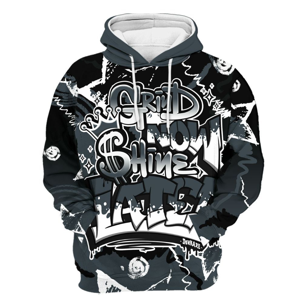 Hoodie To Match Air Max Sunder Gore Tex Black - Grind Shine Later Drip All Over Print