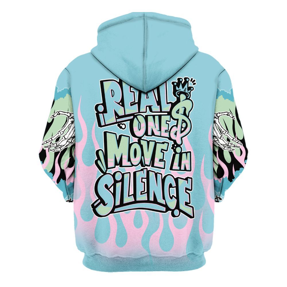 Hoodie To Match SB Dunk Low Visty - Ones Move In Silence Graphic Trapped All Over Print
