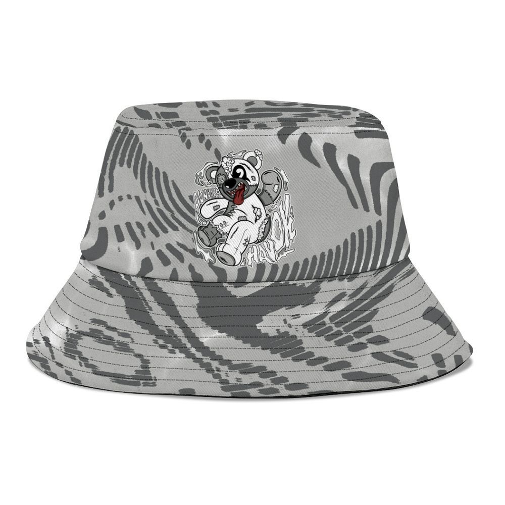 Bucket Hat To Match Retro Wet Cement 4s - Havok Bear Graphic