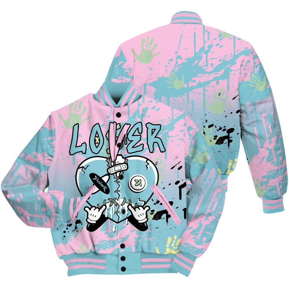 Varsity Jacket To Match SB Dunk Low Visty Shirt, Loser Lover Drip Heart All Over Print
