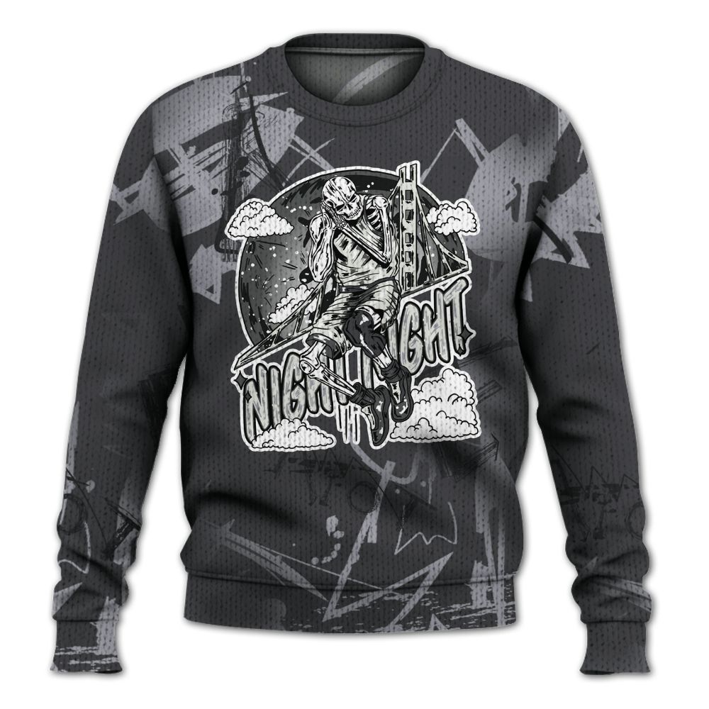 Knitted Sweater To Match Fear 4s - Seeya Skeleton Messyz