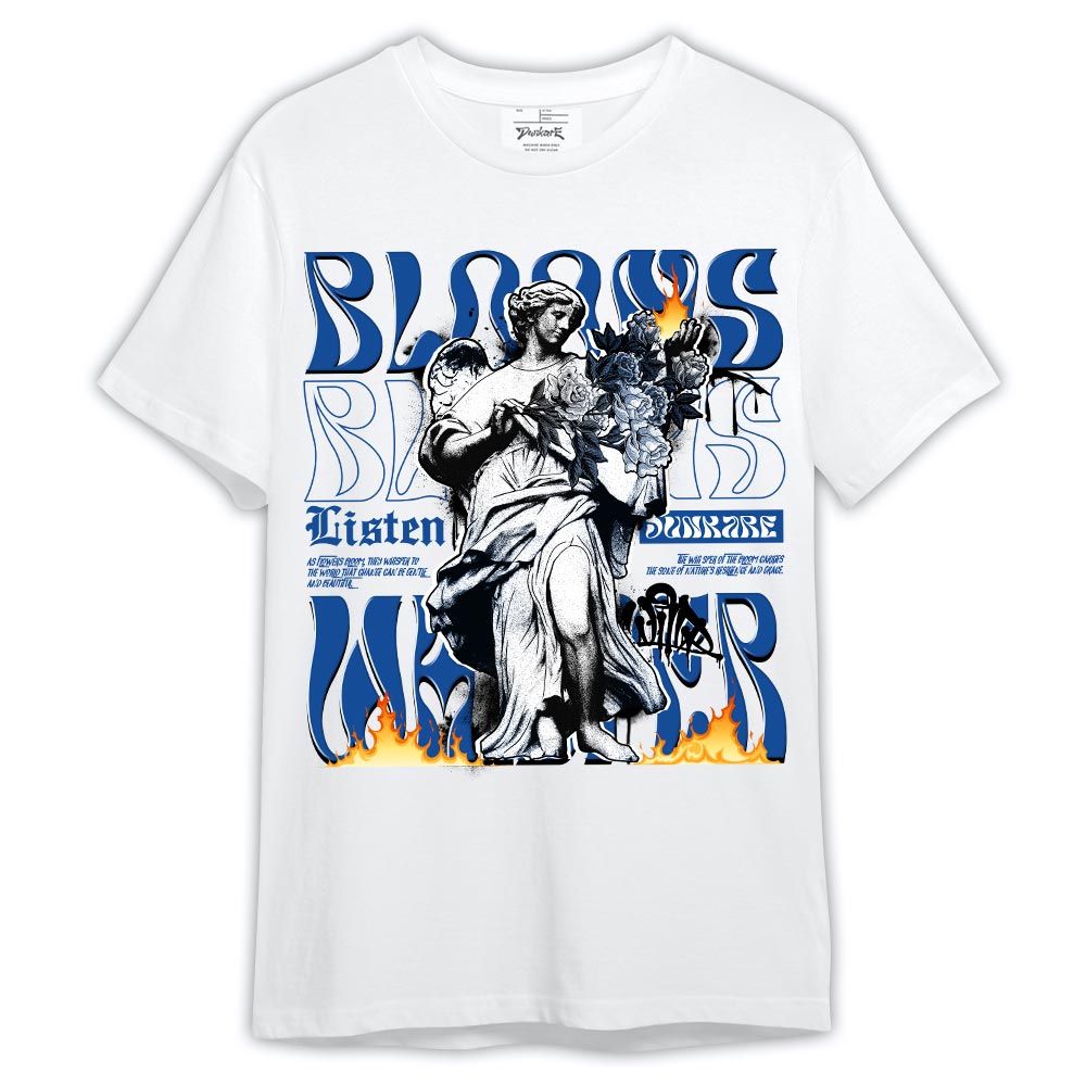Shirt To Match Low Space Royal 11s - Blooms Whisper Shirt Outfit