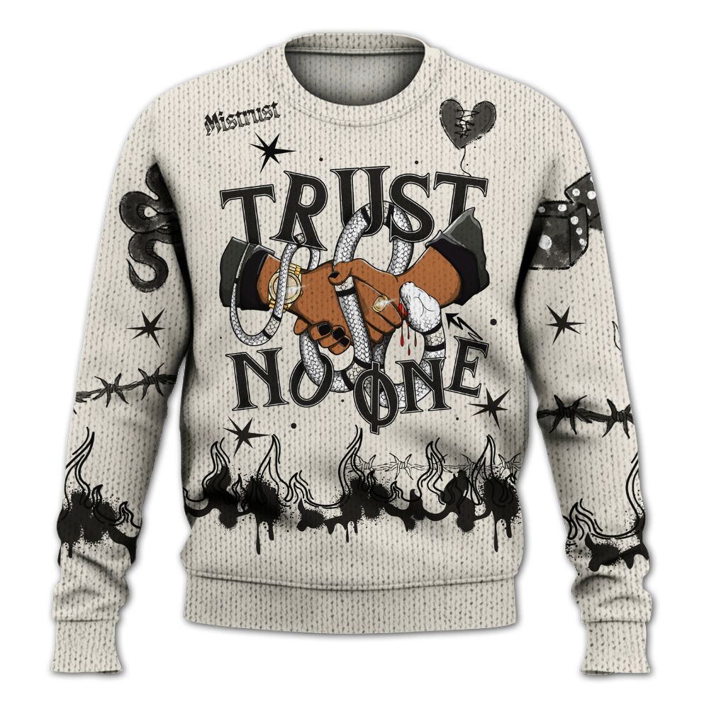 Knitted Sweater To Match Air Max Plus Moonlight Swarovski - Trust No One Snake-Bite Doodle Crayon